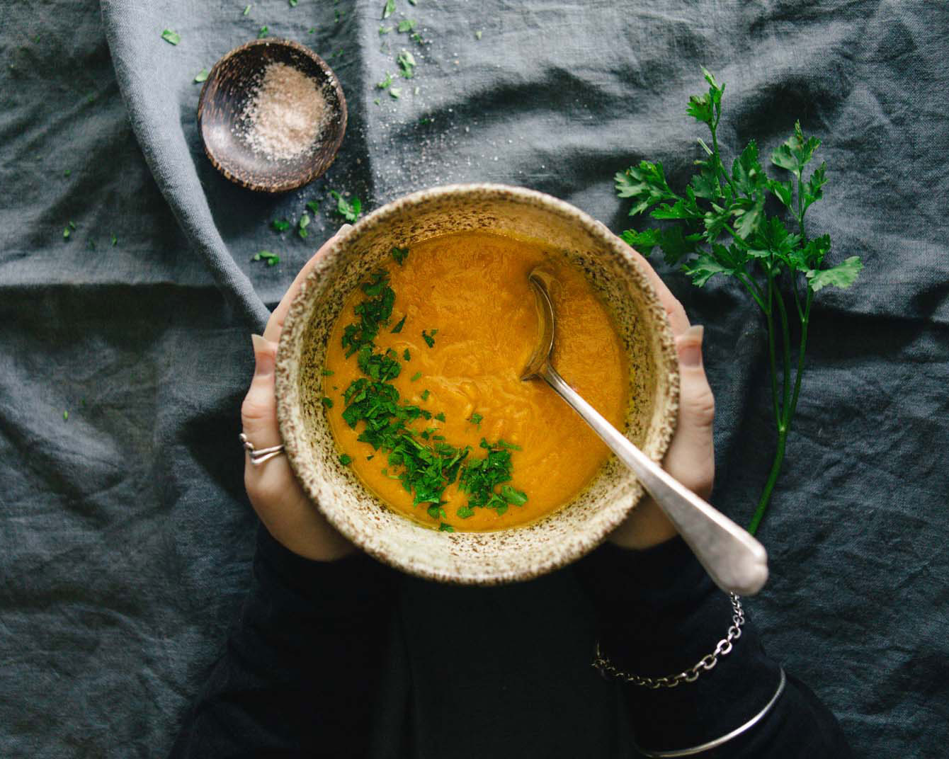 Roast Pumpkin n Sweet Potato Soup – Healing Bowl Day One
